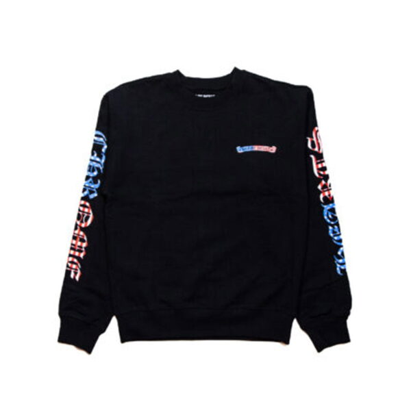 Chrome Hearts Matty Boy America Crewneck Sweatshirt – Black