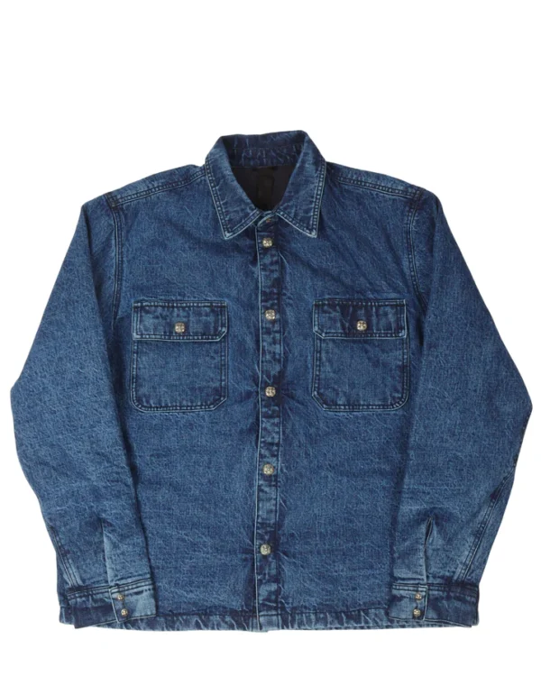 Chrome Hearts Quilted Denim Shirt Jacket