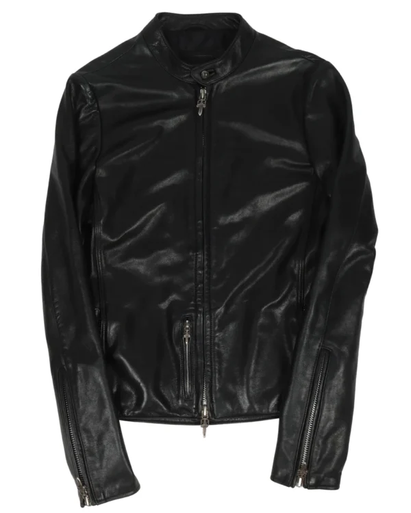 Chrome Hearts Leather Riding Jacket