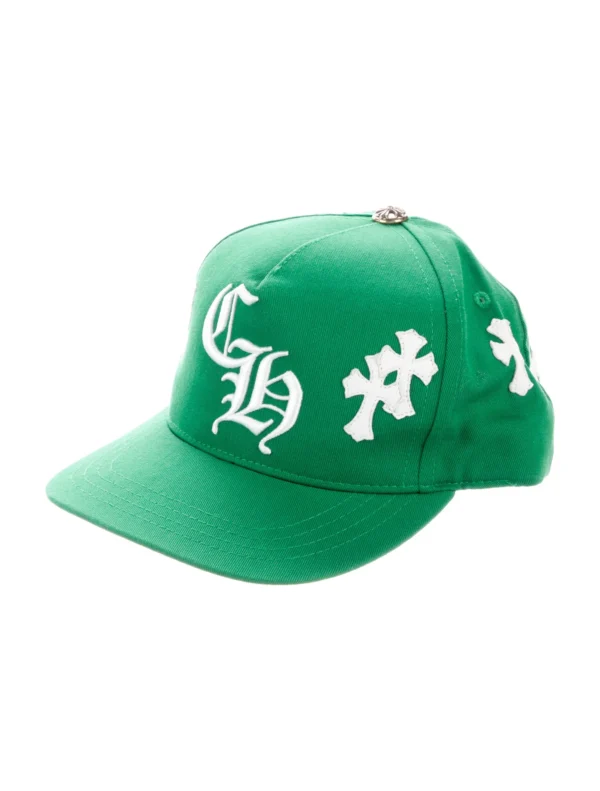 Chrome Hearts Green Initials logo hat