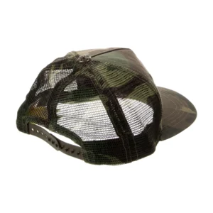 green Chrome Hearts Hollywood Trucker Camo Hat