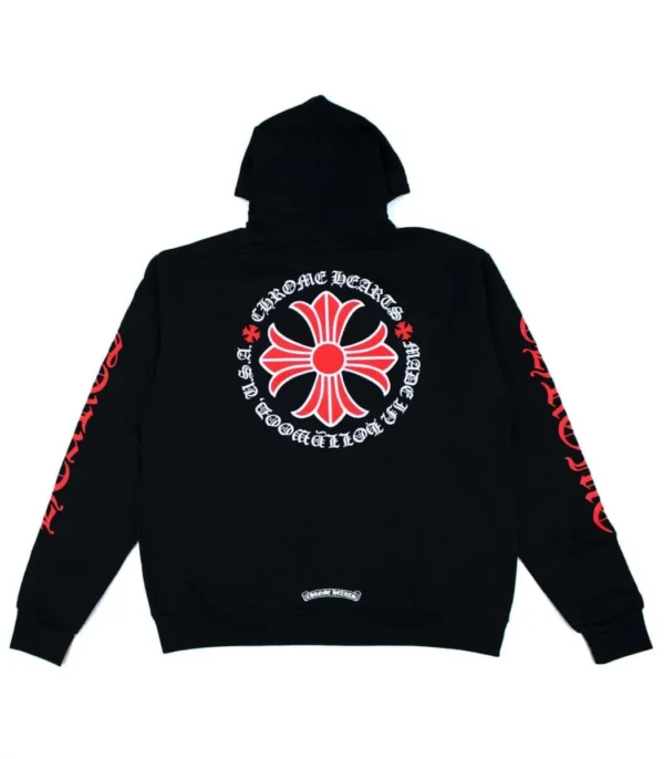 Chrome Hearts Made In Hollywood Plus Cross Zip Up Hoodie