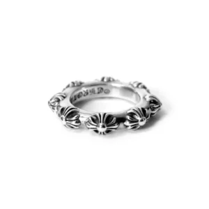 CROSS BAND CHROME HEARTS RING