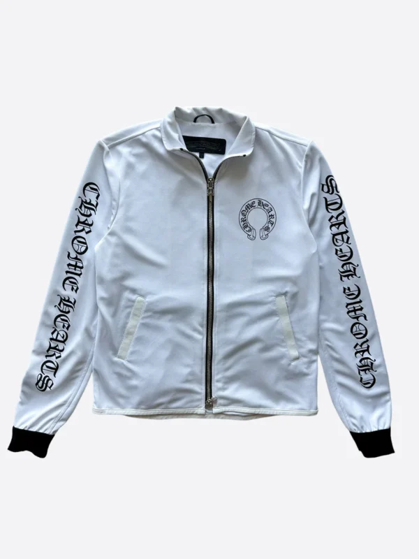 Chrome Hearts White Horseshoe Logo Track Jacket