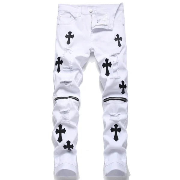 Chrome hearts Jeans Ripped Denim