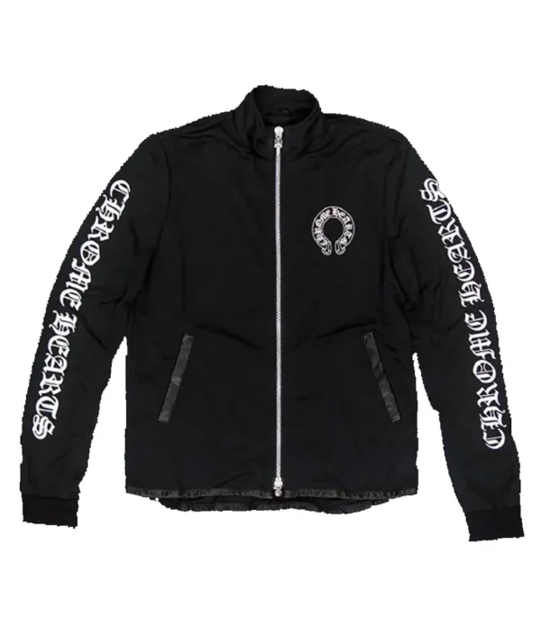 Chrome Hearts Horseshoe Logo Track Jacket Black