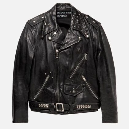 Chrome Hearts black Leather Jackets