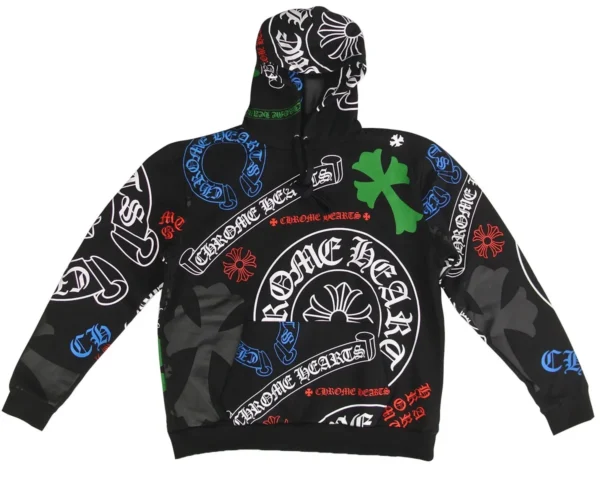 Chrome Hearts Heavyweight Black Graphic Hoodies